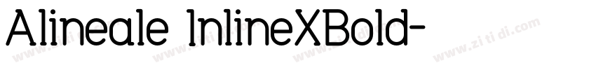 Alineale InlineXBold字体转换